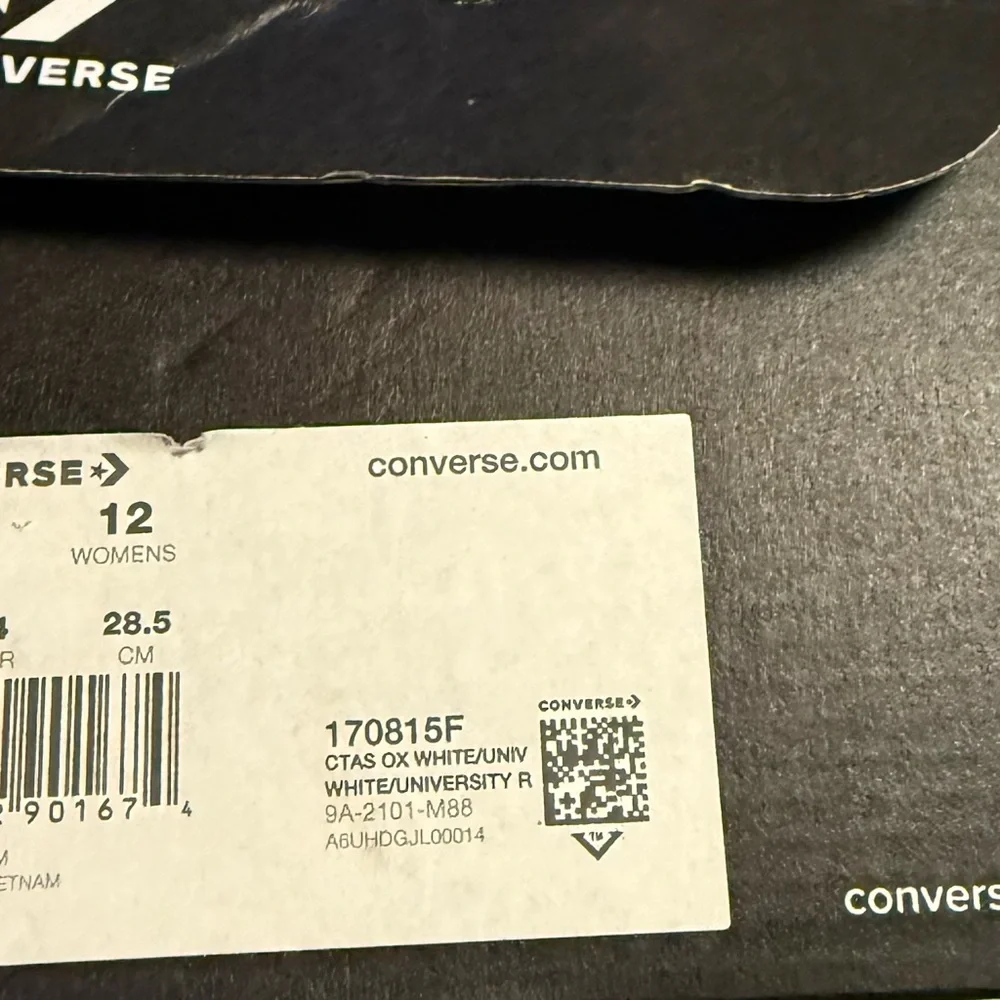 Converse ~ New In Box ~ Men’s Size 10 ~ Women’s Size 12 ~ Chuck Taylor All Star - Picture 7 of 16